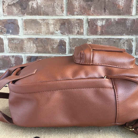 Double handled Brown Backpack - Picture 3 of 8